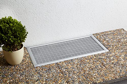 Kellerschachtabdeckung Lichtschachtabdeckung Profi Aluguß Klappen 115 cm x60 cm oder 150 cm x 80 cm Silber (115 x 60)