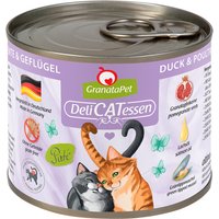 24 x 200 g | GranataPet | Ente & Geflügel DeliCatessen | Nassfutter | Katze