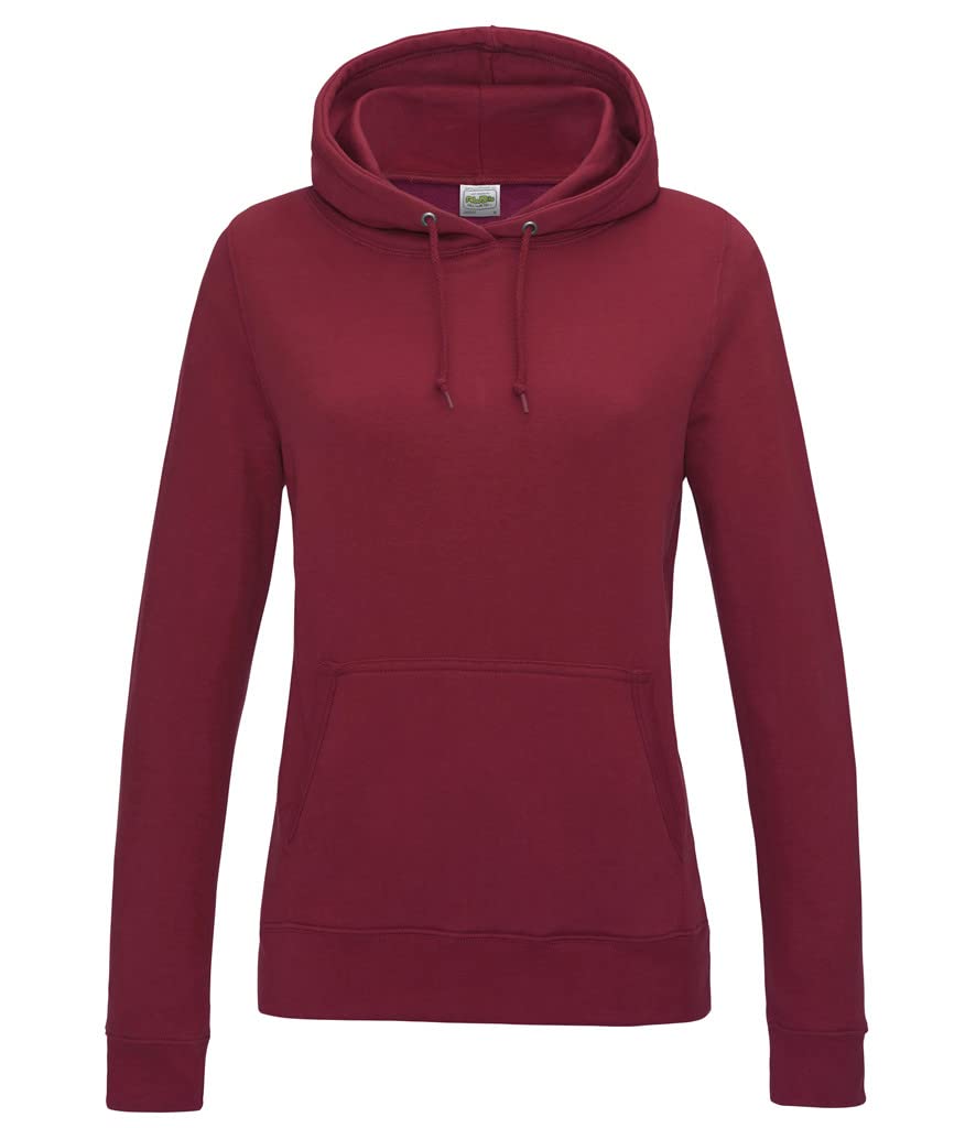 AWDis Damen Girlie College Hoodie Kapuzenpullover, Red Hot Chilli, 46