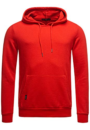 Red Bridge Herren Kapuzenpullover Hoodie Premium Basic,Rot-i,XXL