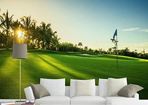 XLMING Landschaft Golfplatz Grünes Gras 3D Tapeten Home Esszimmer Sofa Schlafzimmer Wohnzimmer TV Hintergrund-430cm×300cm