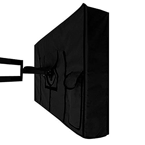 Outdoor Tv Cover Outdoor für TV-Bildschirm Staubdichte wasserdichte Set Cover Oxford Schwarz Fernsehhülle für TV(30to32 inch)