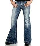 Herren Jeans Schlaghose Star Random 70er Look 36/34