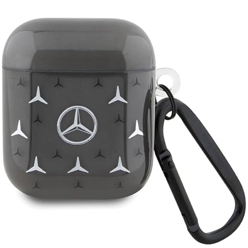 Mercedes MEA28DPMGS Hülle für AirPods 1/2 Cover Schwarz Large Star Pattern