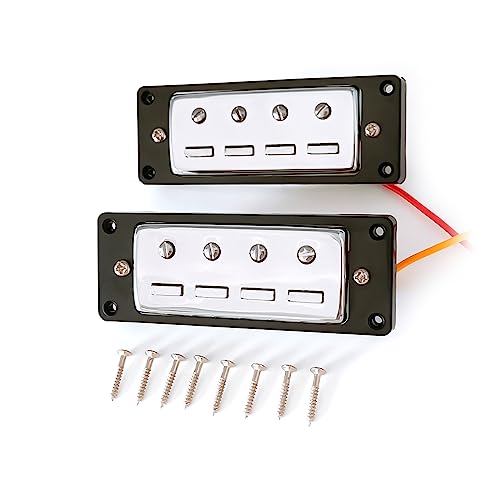 4 Saiten Pickups E Bass Pickups Gitarre Bass Hals Mittelsteg Pickups Schrauben Zubehör Schwarzen Ringen