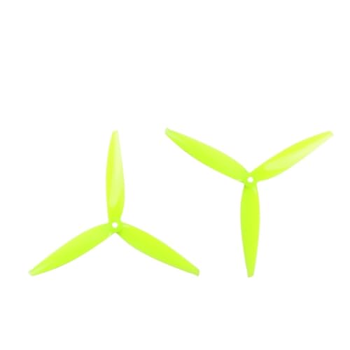 LSFWJP for Gemfan 2 Paar 5 Farben 7040 7,0x4,0 FPV PC 3 Propeller Prop Blade CW CCW Welle durch die Maschine mehr Spezialmotor 2407 (Color : Yellow 2pair)