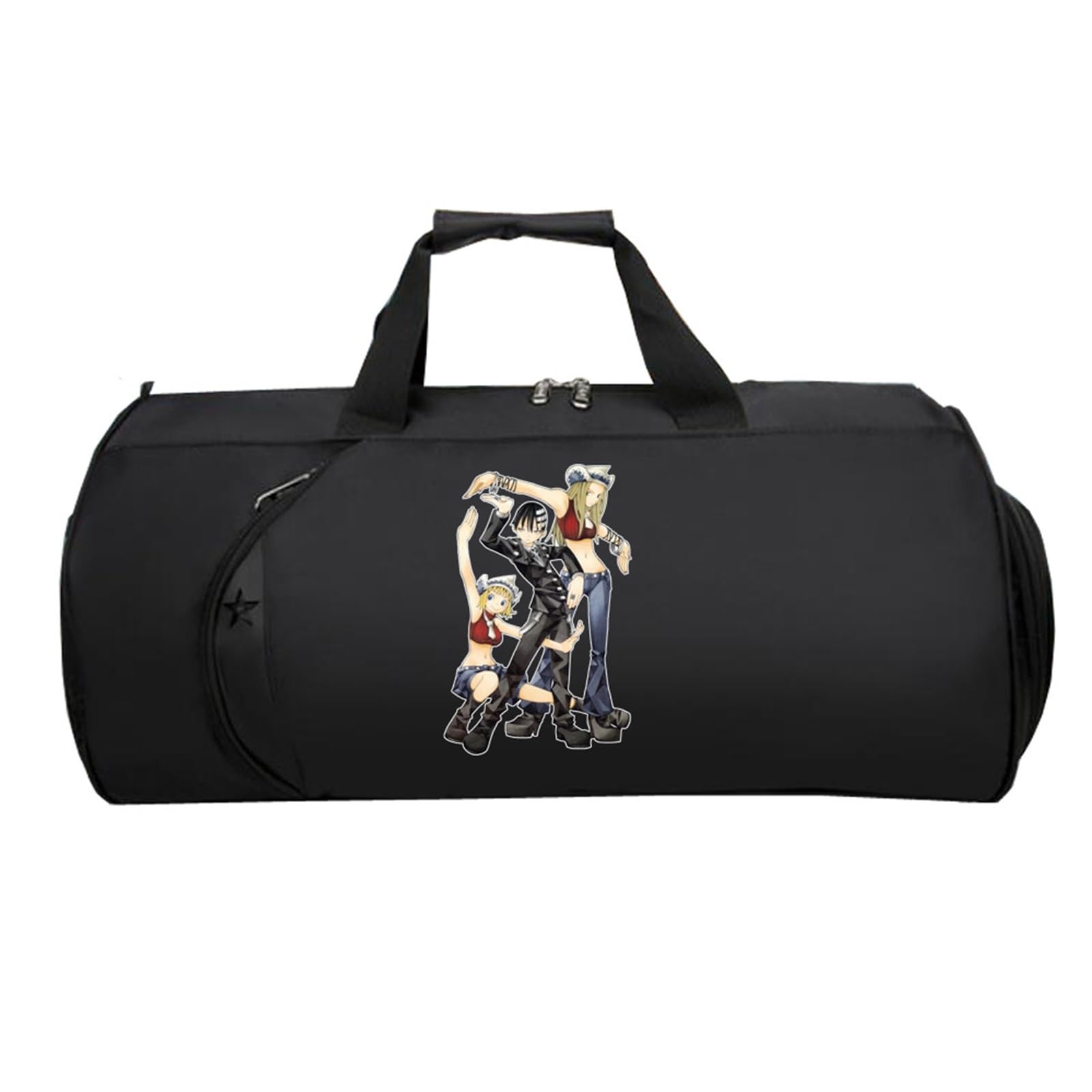 So-ul Eat-er Cabin Bag Anime, Faltbare Reisetasche HandgepäCk, HandgepäCk Unisex G.ym Wochenendtasche Flugzeug(Black 9)