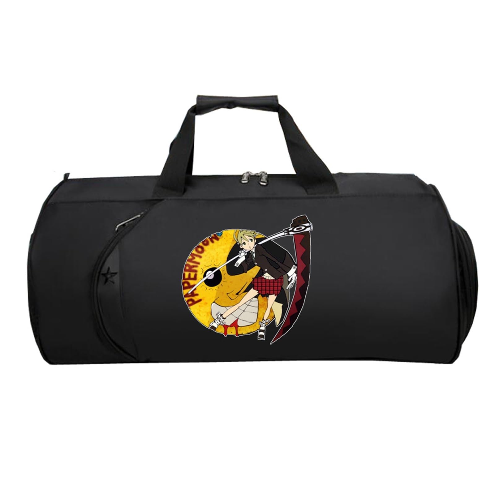 So-ul Eat-er Cabin Bag Anime, Faltbare Reisetasche HandgepäCk, HandgepäCk Unisex G.ym Wochenendtasche Flugzeug(Black 3)