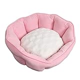 Rysmliuhan Shop Hundehöhle Kleine Hunde Katzenhöhle Haustierbetten Für Hunde Günstige Hundebetten Katzenschlafsack Tierarztbett Für Hunde Flauschiges Hundebett 49X55,pink