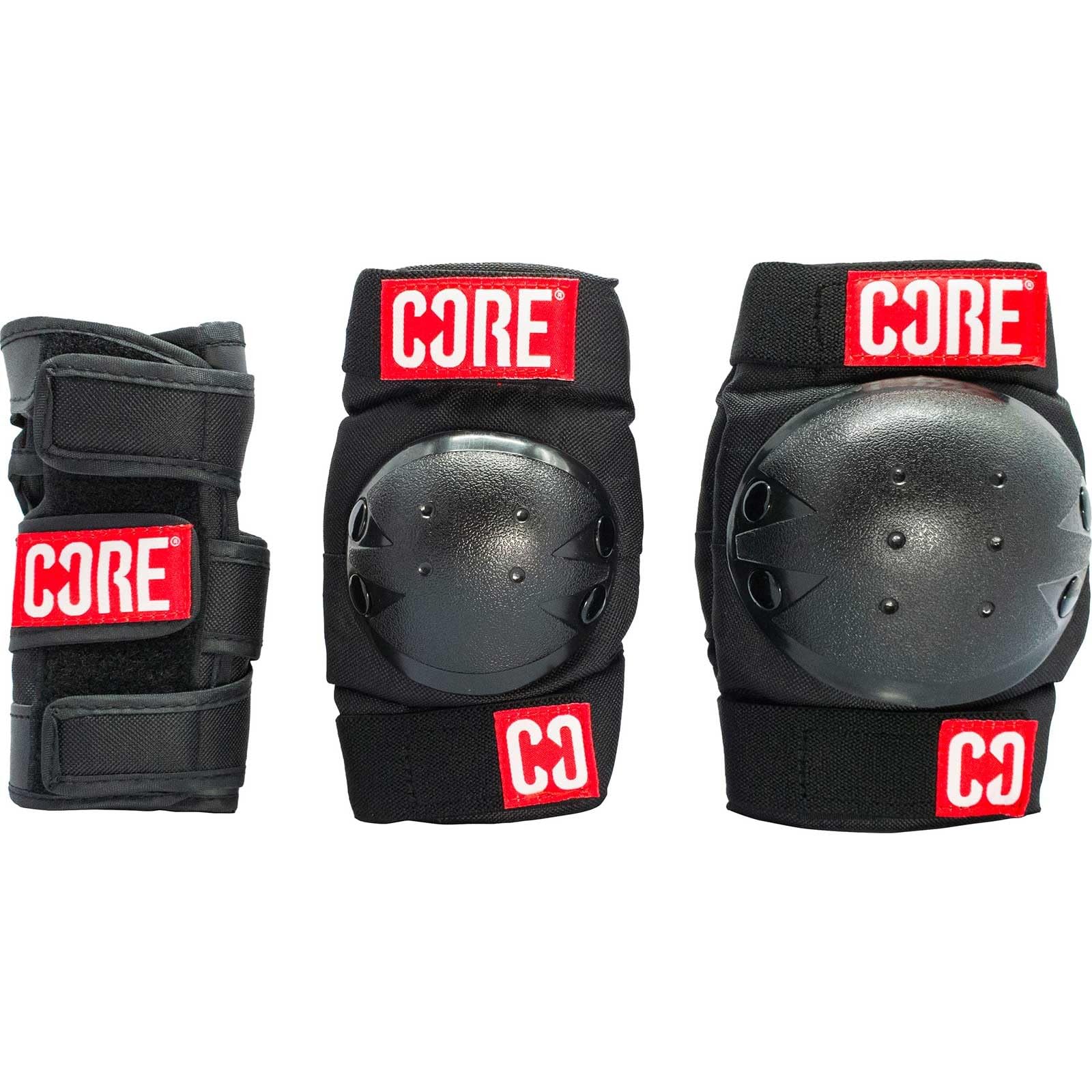 CORE 6-in-1 Schützende Knieschoner-Set, Skate-Schutzausrüstung mit Ellenbogen-Knie-Handgelenkschützern, Skate-Pads für Kinder, Jugendliche, Erwachsene, für Skateboarden, Roller, Radfahren, Skaten (S)