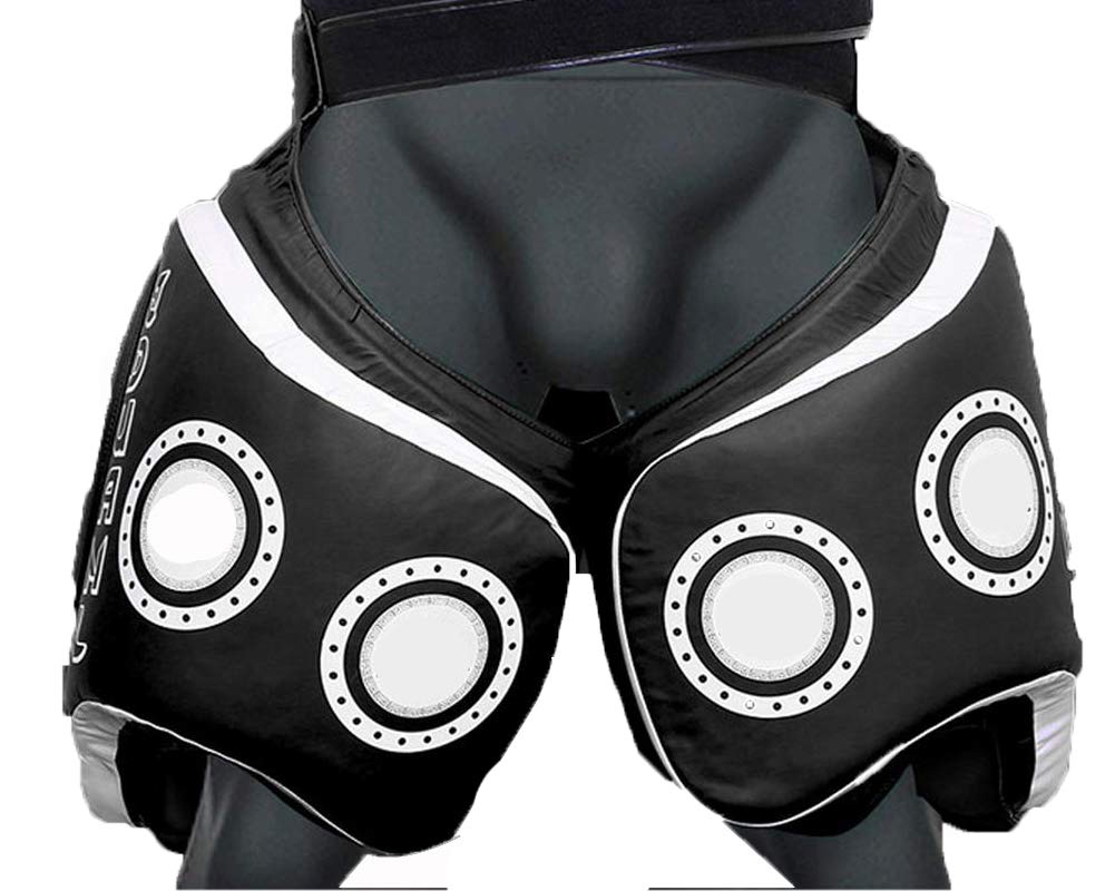 KhUKhu Sportschützendes Kickboxen, Erwachsener sportlicher Unterstützer, Kickbox-Oberschenkelpolster, Heavy Hitter Boxing Body Protector Training Kick Muay Thai Beinschutz UFC