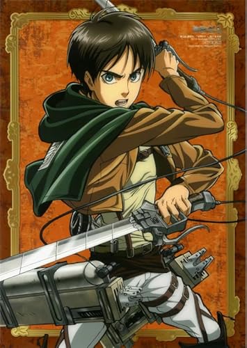 Hfmquisutron Jigsaw Puzzle 1000 Teile Japanisch Klassisch Anime Eren.Jaeger Poster Für Spaß Erwachsene Holzpuzzle Spielzeug Rt198Ha