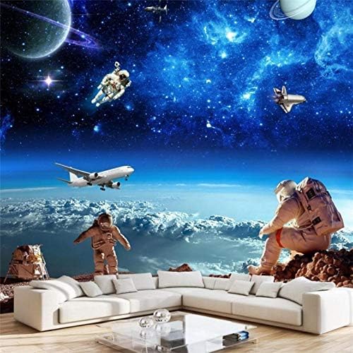 XLMING Raumfahrt Astronaut Bilder 3D Tapeten Home Esszimmer Sofa Schlafzimmer Wohnzimmer TV Hintergrund-300cm×210cm