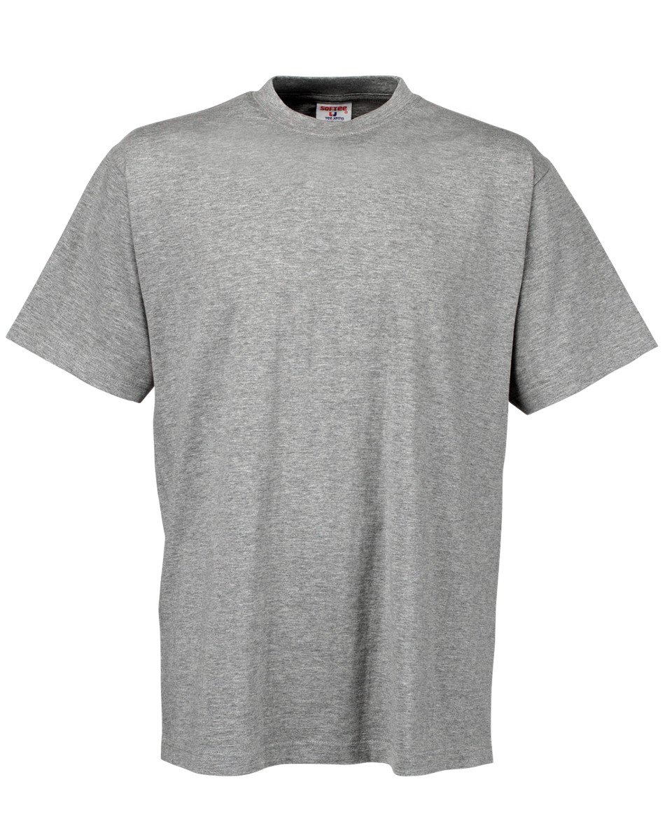 Tee Jays Herren-Soft-T-Shirt Gr. L, grau meliert