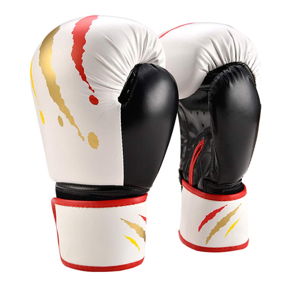 Boxhandschuhe Männer Boxhandschuhe Kickboxhandschuhe Sparringhandschuhe Boxhandschuhe für Kampfkünste Junior Boxhandschuhe Schlaghandschuhe White,Adult