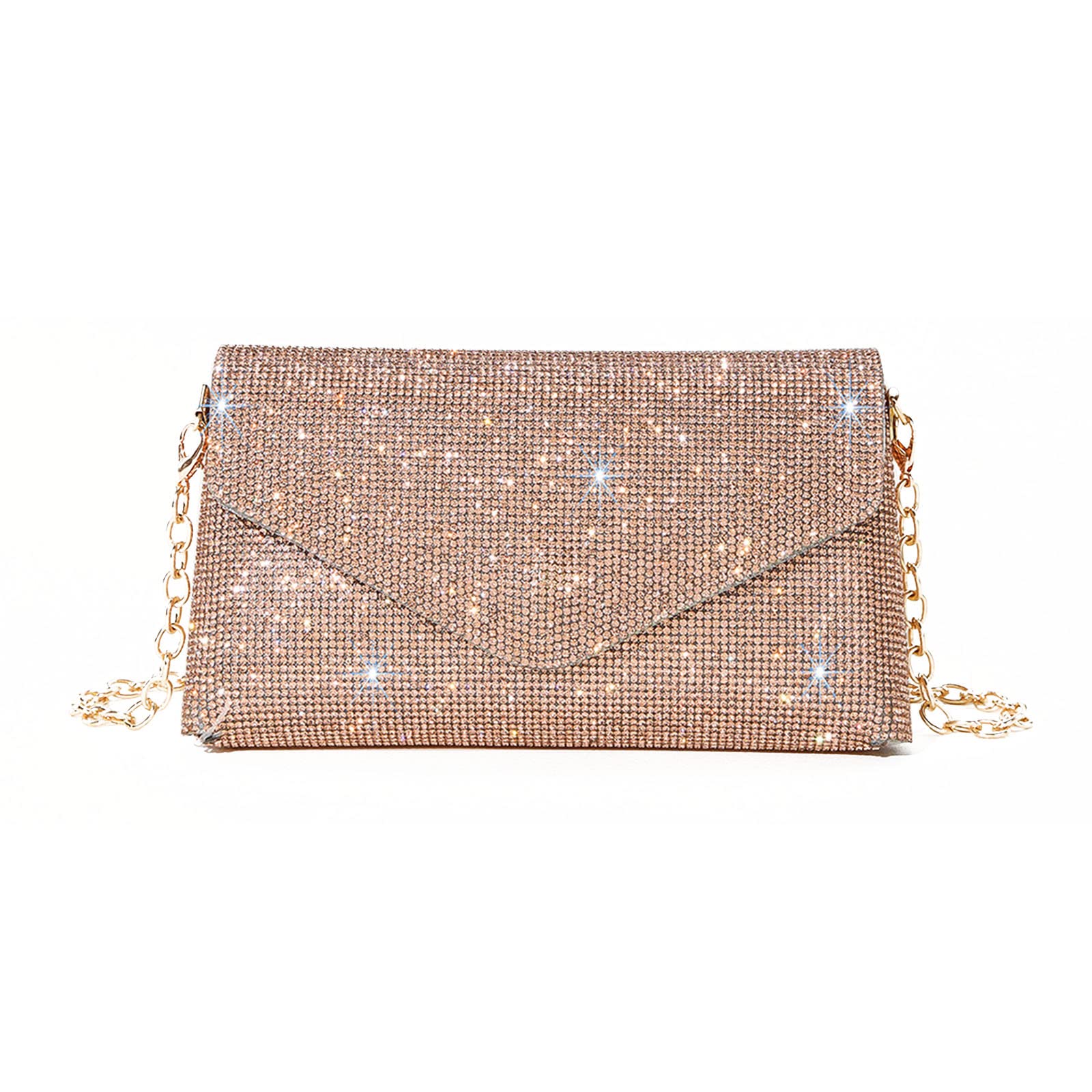 Damen Handtasche Glitzer Abendtasche Party Braut Clutch Prom Hochzeit Geldbörse Schulter Umhängetaschen Abnehmbare Kette