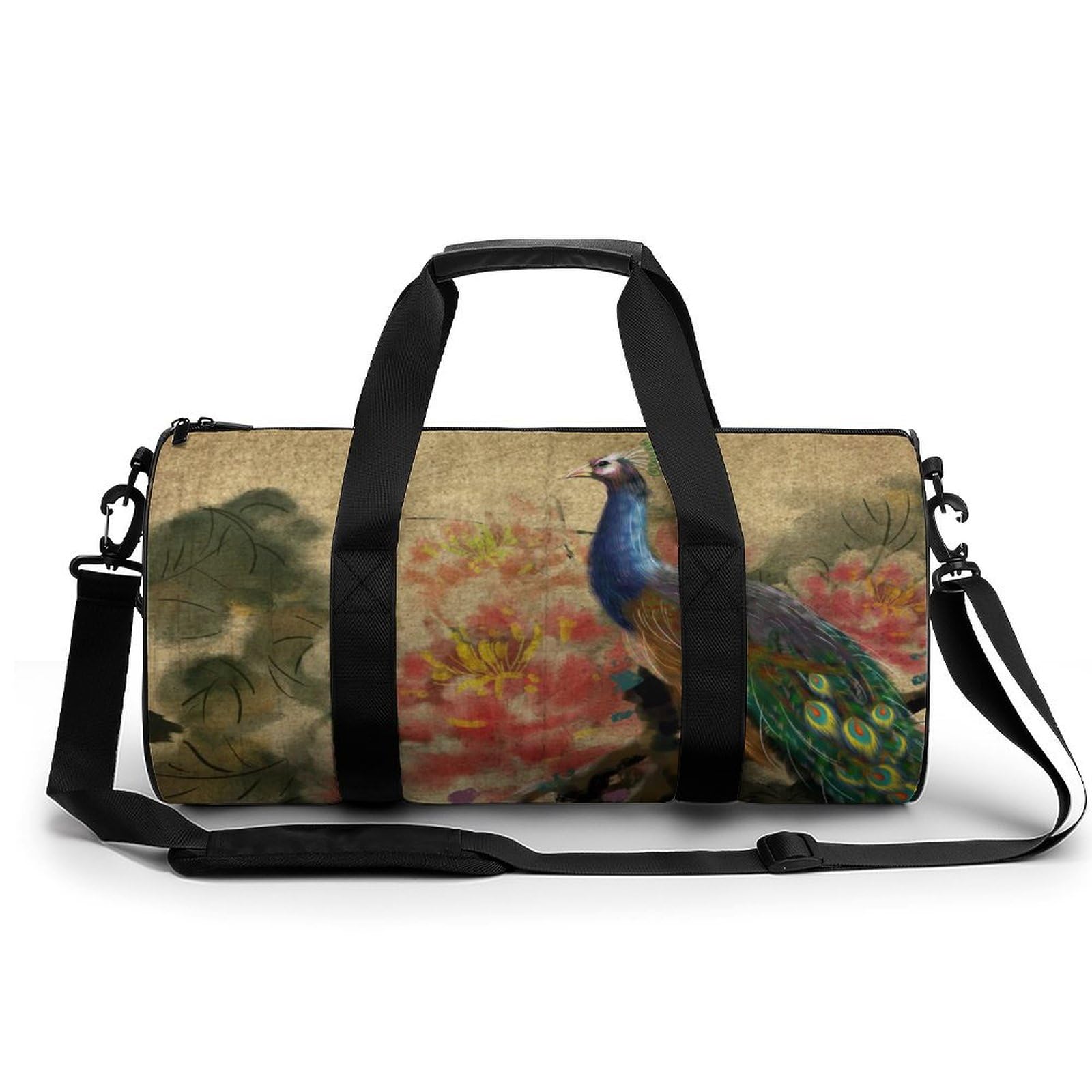 Vintage Pfau Sport Duffel Bag Sporttasche Reisetasche Handgepäck Tasche Schwimmtasche Weekender Bag 45x23x23cm