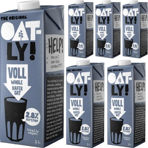 Oatly Haferdrink Voll 2,8% Fett Oat Drink 1000 milliliter x 6 STÜCK