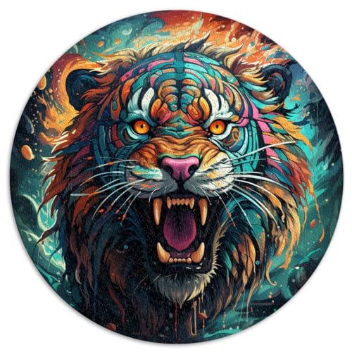 Puzzle | Puzzles Wilder Tiger 1000 Teile Puzzle für Erwachsene 67,5x67,5cm Spielspielzeug Spaß für zu Hause Aktivitäten, Geburtstagsgeschenk, Reisegeschenke,