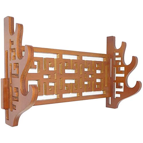 DUBTEDHOU Wandhalterung Schwert Rackck,Desktop Schwert Rack, Wandhalterung for Samurai-Schwert, Ständer, Schwerthalter, hohl, klassisch, wortlos, 3 Schichten