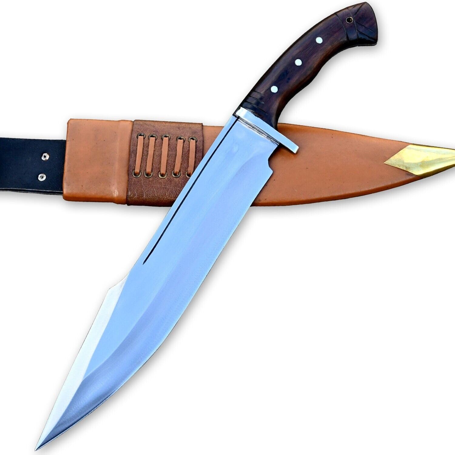 30 cm lange Klinge Spartan Bowie-Handgeschmiedete große Bowie-Messer-Messer-Arbeits-Große Bowie-Messer-Jagd- und Campingmesser-Messer aus Nepal