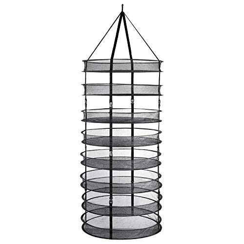 BADASS SHARKS 8 Schichten Trocknungsnetz Faltbare Mesh Large Hanging Drying Net zum Aufhängen Wasser Kultur Tent Herb Bud Plant Trocknen Rack Net