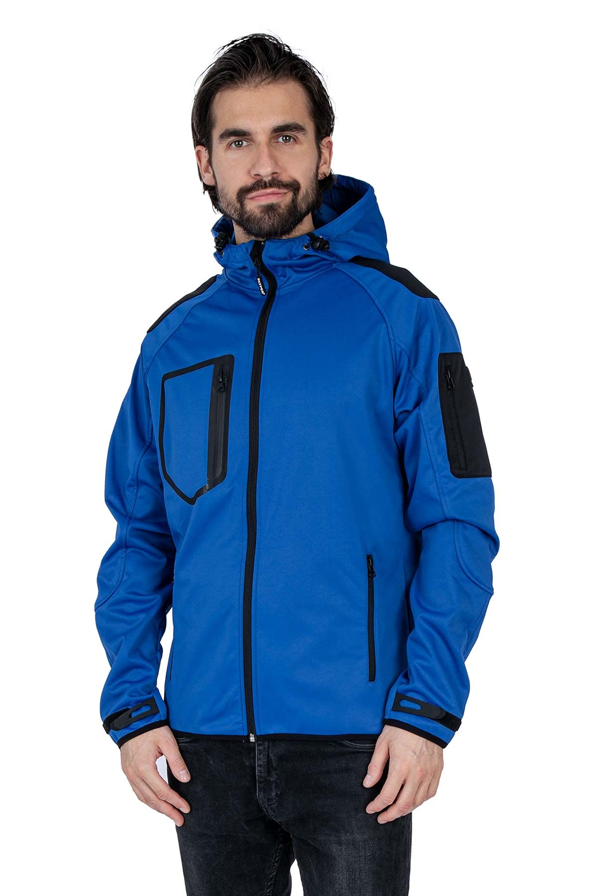 Happy Clothing Herren Softshelljacke Funktionsjacke Extreme, Größe:XXL, Farbe:Blau