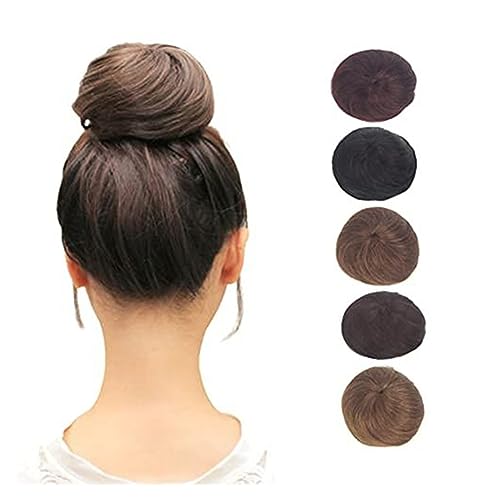 Haarteil Glatter Haarknoten Chignon for Frauen, synthetische Haarteile, kurze Pferdeschwanz-Haarverlängerungen, elastische Kordelzug-Pferdeschwanz-Haarknoten-Erweiterungen Haarverlängerung(588-02)