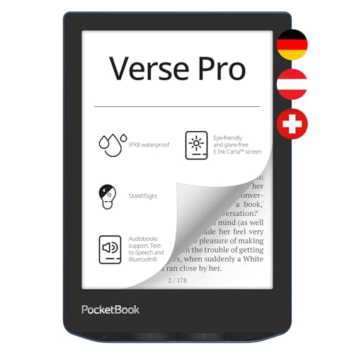 POCKETBOOK 634-A - E-Book-Reader Verse Pro, Azure