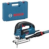 Bosch Professional Stichsäge GST 150 BCE (Leistung 780 Watt, Hubzahl bei Leerlauf: 500 – 3.100 min-1, inkl. Saugdüse, Abdeckhaube, Gleitschuh, Spanreißschutz, 1x Sägeblatt T 144 D, Handwerkoffer)