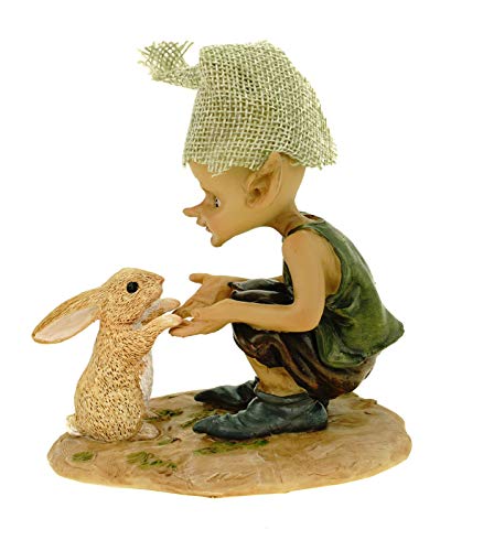 Joh. Vogler GmbH Pfötchenspiel Pixie und Hase Spielen zusammen 10 cm Figur Kobold Fee Fabelwesen