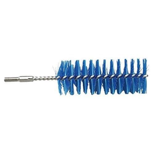 Maya Professional Tools 10775-2 Rohrbürste mit Gewinde für Stiel, FBK/Lebensmittelhygiene, 50 mm x 100 mm x 160 mm, Blau