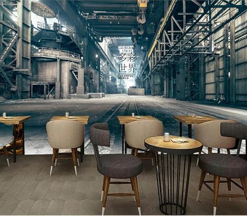 tyujlkjddlf Tapete Wandbild 3D Benutzerdefinierte Fabrik-Freizeit-Bar-Restaurant-Hotel-Café-Hintergrundwand-200Cmx140Cm