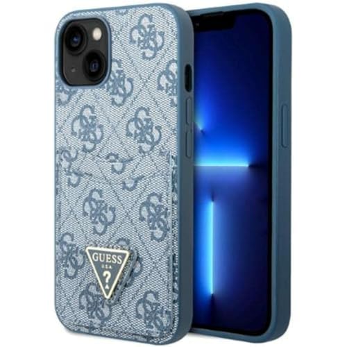 GUESS Hard Cover 4G Saffiano Double Card Blue, for Apple iPhone 13, GUHCP13MP4TPB (GUHCP13MP4TPB)