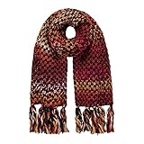 Barts W Nicole Scarf Rot - Warmer stylischer Damen Schal, Größe One Size - Farbe Burgundy