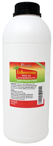 PR Erdbeercreme-Liköressenz 1000 ml | professionelle Essenz für den Hausgebrauch und die Brennerei | mit handelsüblichem Wodka oder Korn vermischen | 20 ml Essenz ergibt 750 ml Getränk