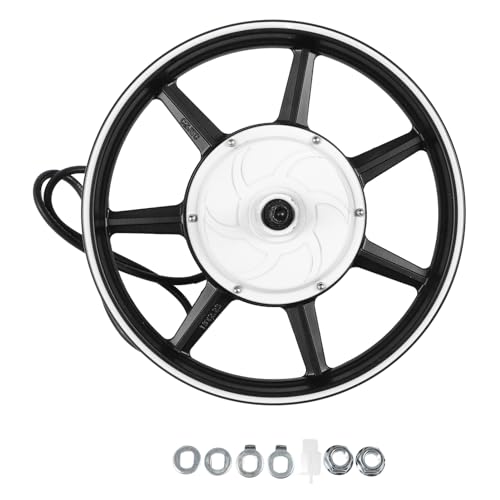 BÜRSTENLOSER NABENMOTOR HOCHLEISTUNGS-DUAL-HALL-ELEKTROROLLER-MOTORRADALUMINIUMLEGIERUNG 16 ZOLL (White)