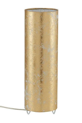 Briloner Leuchten,Tischlampe Kunststoff, goldfarben, 7711-017, für max. 25 Watt, E 27, 34 x 11 cm