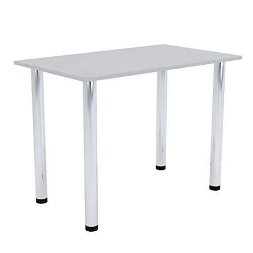 AKKE Esszimmertisch 80 cm x 60 cm Esstisch Kleiner Tisch Küchentisch Schreibtisch Dining Table Esszimmermöbel Chrombeine