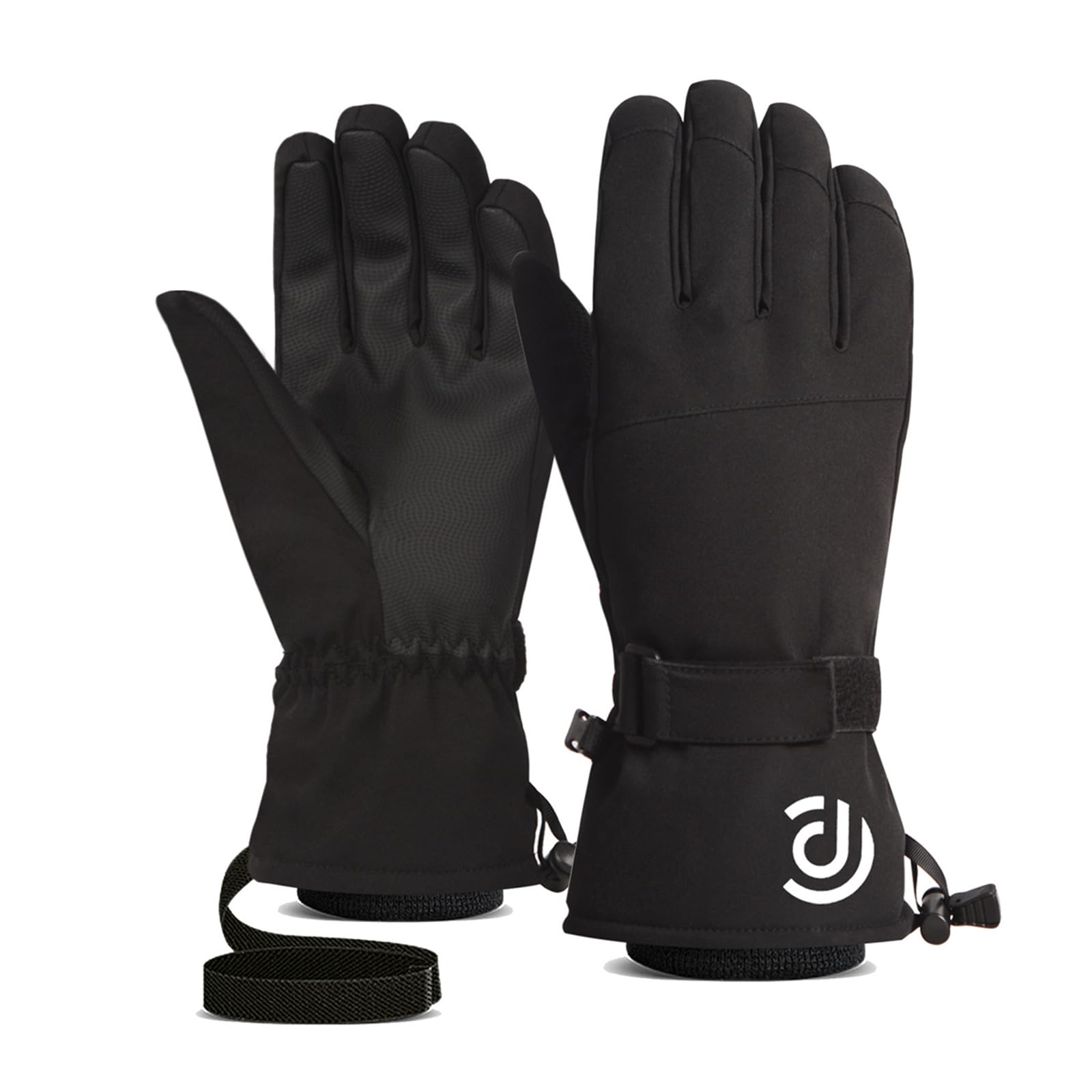 JUNNASALIKER Winddichte Winterhandschuhe, warm, Vollfinger, Ski-, Snowboard-Handschuhe, atmungsaktiv, rutschfest, Thermo-Handschuh für kaltes Wetter