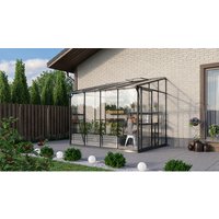 VITAVIA Anlehngewächshaus »Osiris 5200«, 5,2 m², Kunststoff/Aluminium/ESG Glas, winterfest - grau