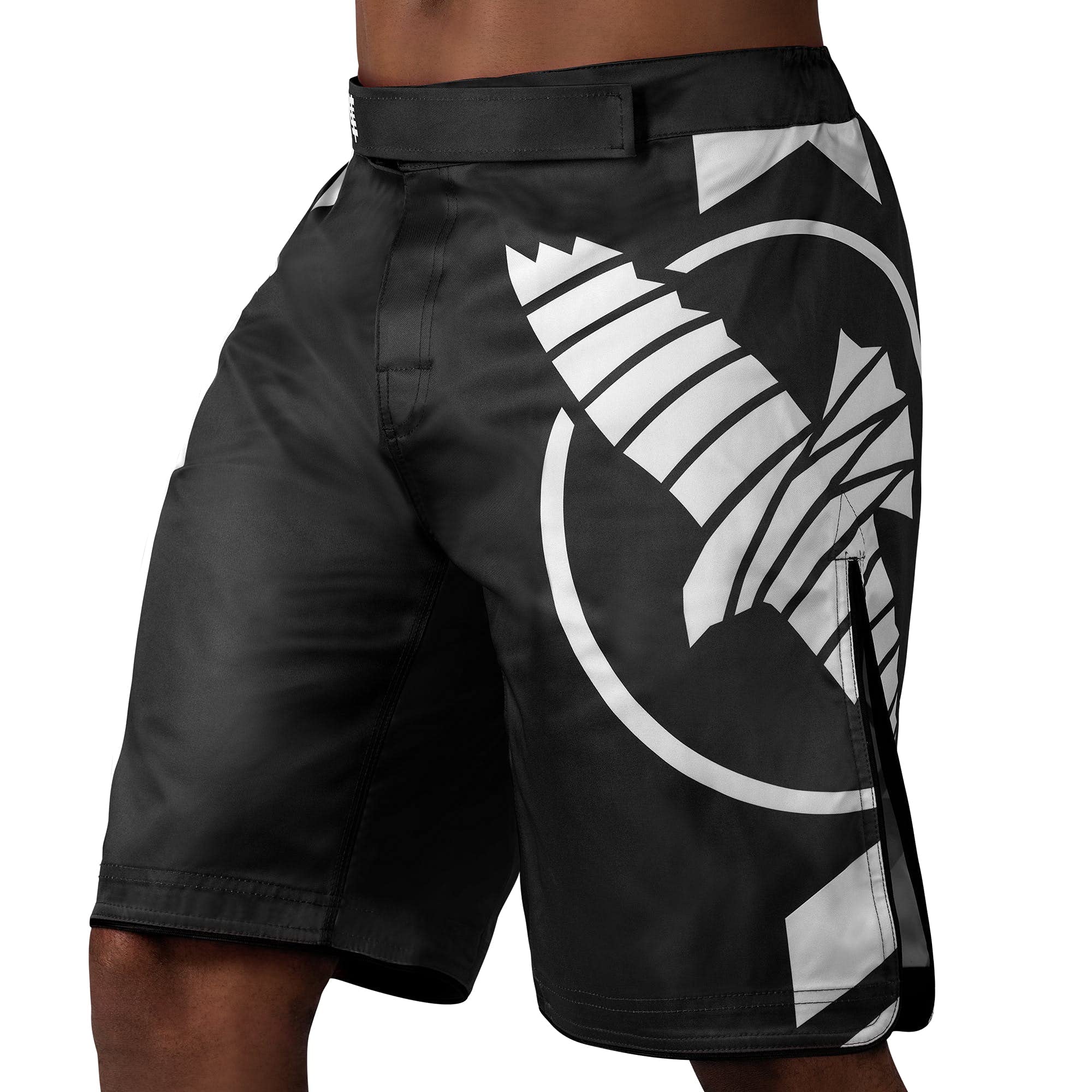 Hayabusa Icon Fight Shorts - Zwart / Wit