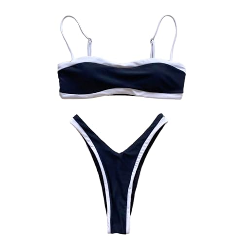 Zdprkqzvz Frauen Zwei Stücke Split Badeanzüge Damen High Cut Bikinis Set Weibliche Badeanzüge Für Urlaub Surfen