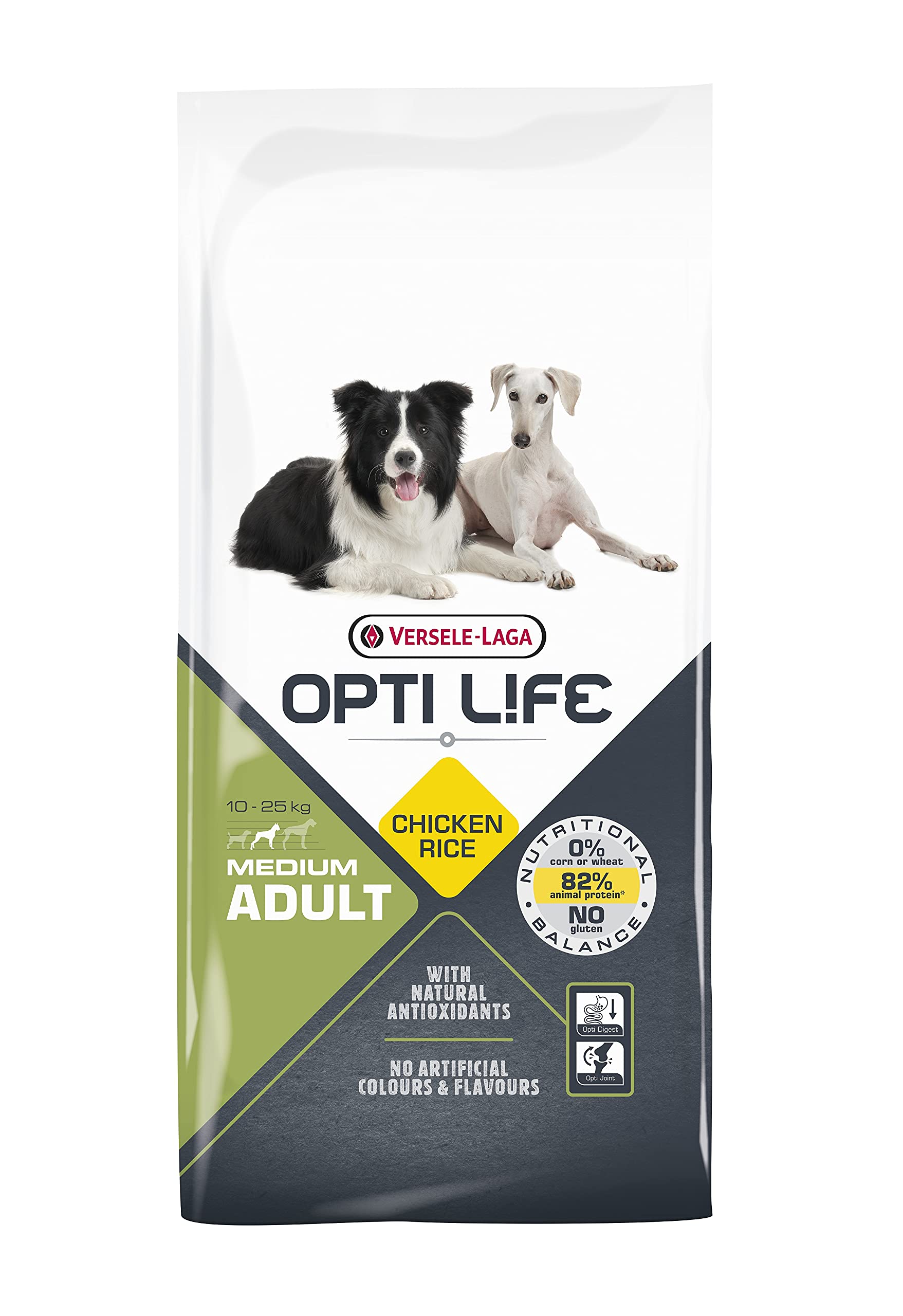 Versele-Laga - Opti Life Adult Medium - Trockenfutter für Hunde - Mittelgroße Rassen - 12,5kg