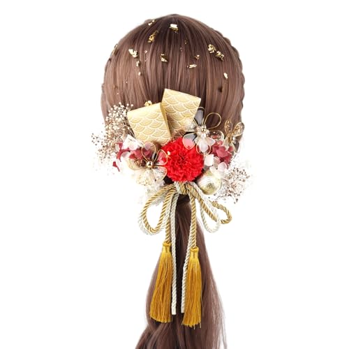 Haarnadeln aus Temperament mit Stereo-Blume, japanische zarte Haarnadeln, Hochzeitshaarschmuck für Damen, langes Haar, 15 Stück