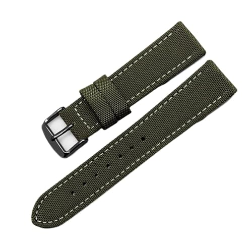 SpaRcz Canvas-Uhrenarmband für Herren, 18-24mm, Farbe 6, 20mm