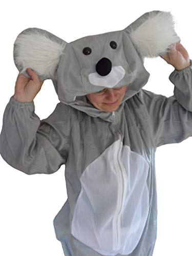 Koala-Bär Kostüm, J42, Gr. M-L, Fasnachts-Kostüme Tier-Kostüme, Koala-Kostüme Koala-Bären für Fasching Karneval Fasnacht, Geschenk für Erwachsene