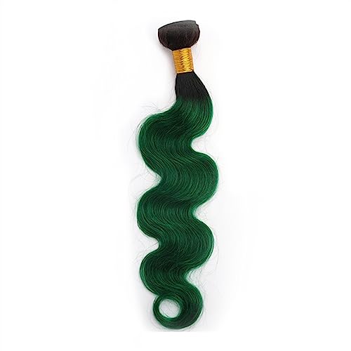 Human Hair Bundles Brasilianisches gewelltes Echthaar, 1/3 Bündel, 100% unverarbeitete brasilianische gewellte Echthaar-Webart-Erweiterungen, Echthaar-Webart-Bündel for Frauen human hair weave(Color: