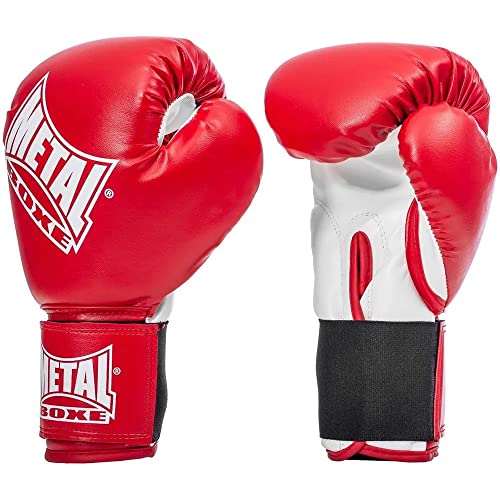 Metal Boxe Boxhandschuhe, Rot (Rouge), 8 oz