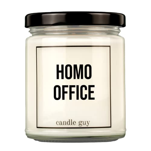 candle guy Duftkerze | Homooffice | Handgemacht aus 100% Sojawachs | 70 Stunden Brenndauer